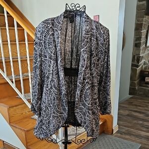 👚Robert Louis Monochrome Patterned Jacket